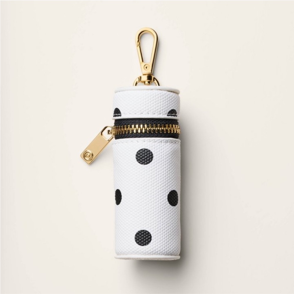 NWT Canvas Polka Dot Lipstick Bag Charm
Keychain | kate spade new york x Target